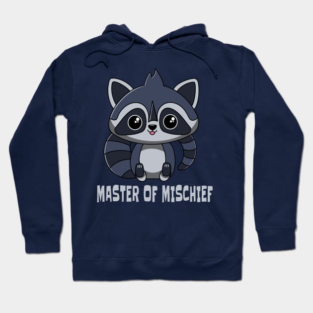 Raccoon Master of Mischief Hoodie by RoeArtwork